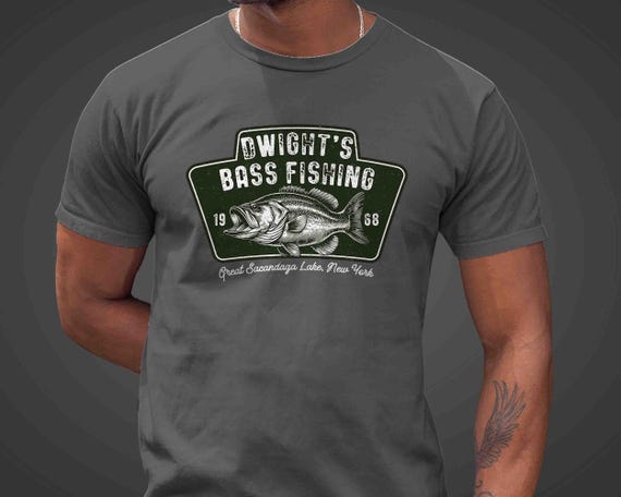 Men's Custom Fishing Shirt Personalized Fisherman T Shirts Fish Logo Bass Lake Team Name TShirt Unisex Mans Gift Idea Angler Father's Day