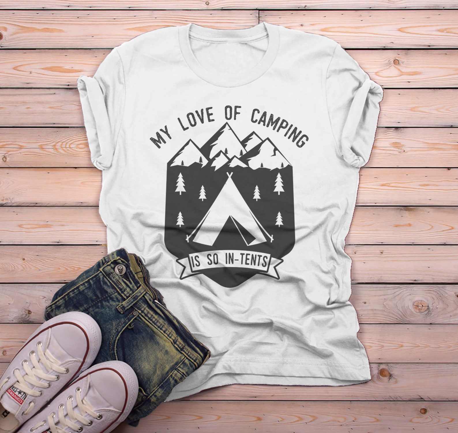 Women's Camping T Shirt Love Camping Shirts in Tents Shirt Etsy