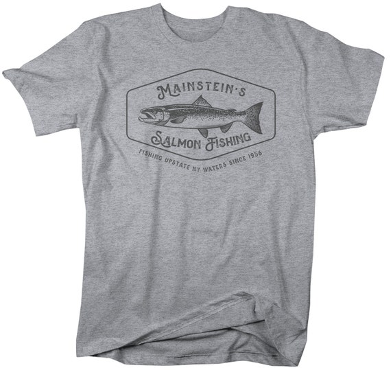 Men's Personalized Salmon Fishing T-shirt Vintage Salmon Fishing Shirt Tee  Shirt Men's Gift Custom Salmon Shirts -  Canada