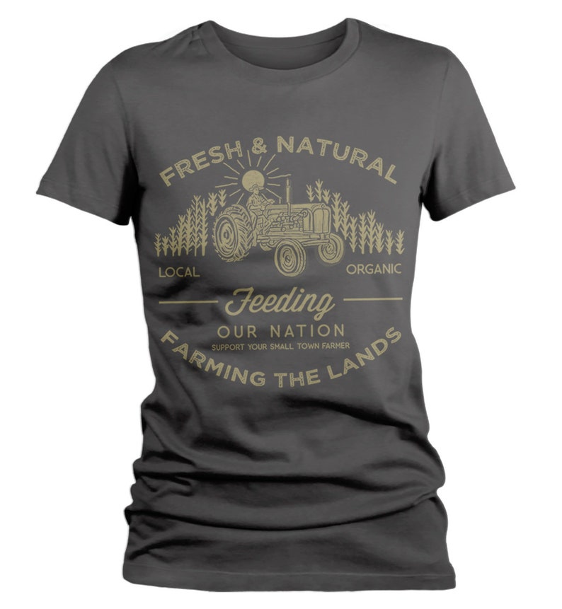 Women's Farming The Land T Shirt Vintage Farmer Shirts Etsy
