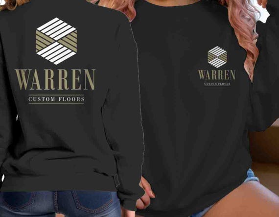 Men's Custom Flooring Sweatshirt Personalized Tile Company Modern Elegant Floor Installation Crewneck Contractor Logo Business Unisex
