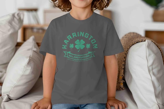 Kids Personalized Irish Shirt Family Ireland Clover Lucky Celtic TShirt Gift Idea Custom Vintage St. Patty's Unisex Tee Group Tees Youth