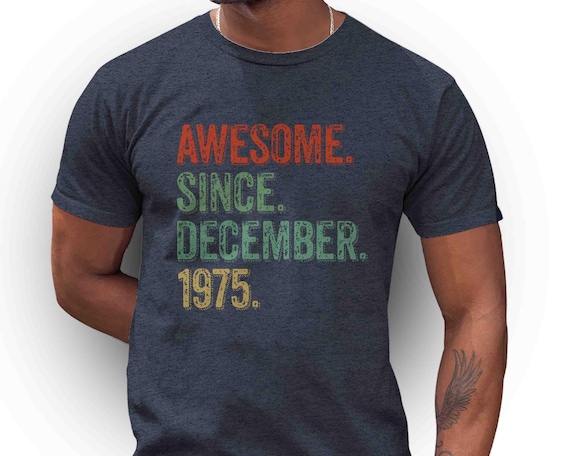 Men's Custom Birthday Shirt Pick Year Month Vintage Gift Idea For Men