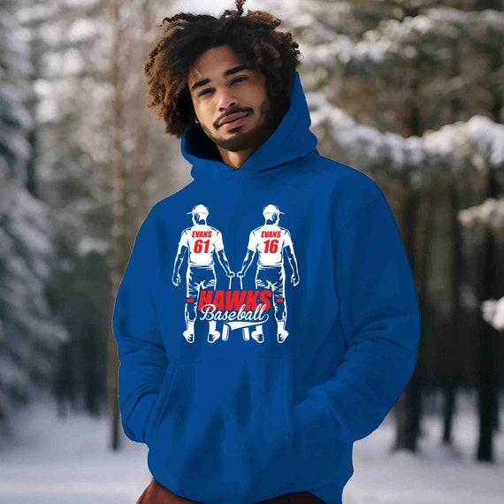 Men's Personalized Baseball Hoodie 2 Players T Shirt Boys Sons Playing  Custom Baseball Sweatshirt Gift Team T-ball Twins Hooded Unisex - Etsy