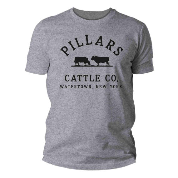 Men's Personalized Farm T Shirt Custom Beef Vintage Angus Name Shirt Personalized Cattle Cow Farmer Logo Badge Rustic Men's Gift Idea