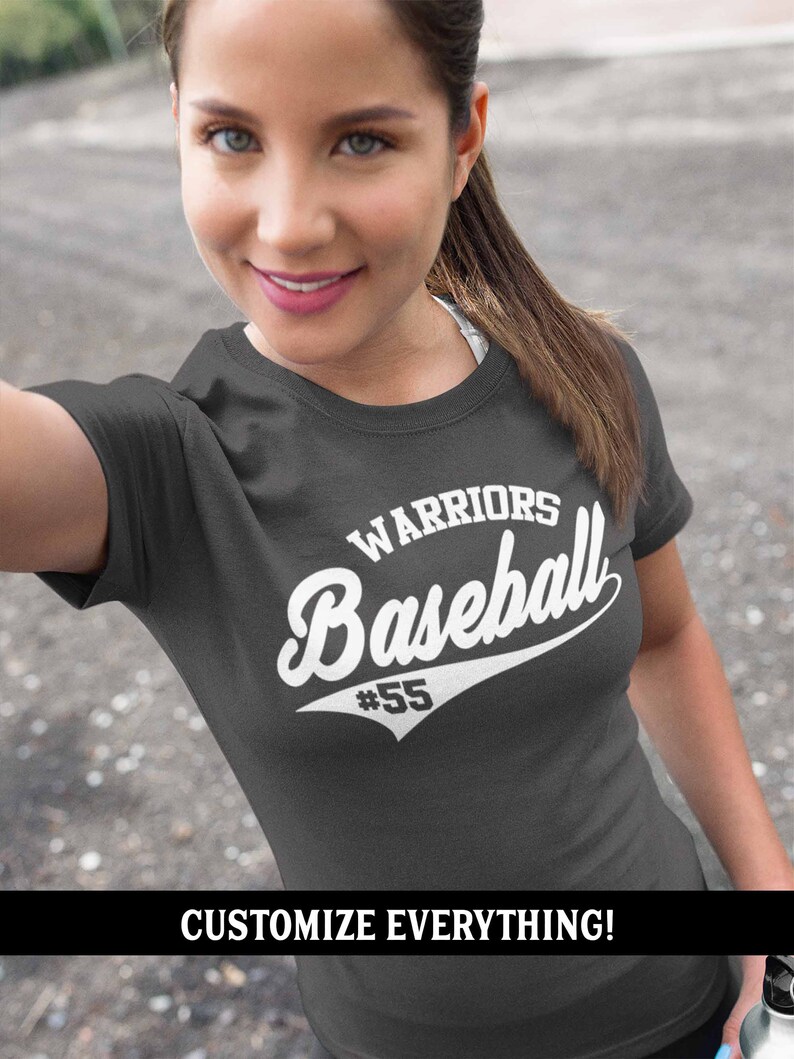 Women's Custom Baseball T Shirt Personalized Vintage Etsy
