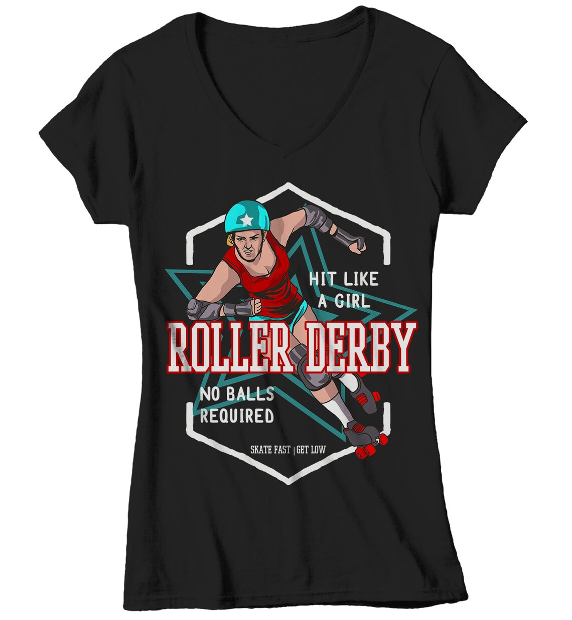 Women's Retro Roller Derby TShirt Funny Skate Shirts Etsy