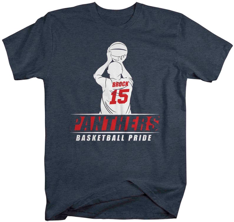 Custom Basketball Stitched T-Shirt - No Brand Sports Fan Shirt For Men And Youth