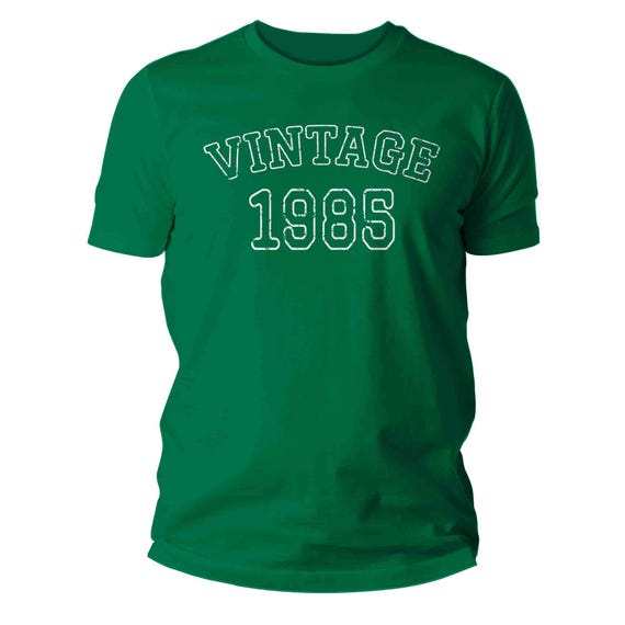 Men's Vintage 1985 Birthday T Shirt 40th Birthday Shirt Forty Years Gift Grunge Bday Gift Men's Unisex Soft Tee 40 Bday Unisex Man