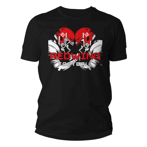 Men's Personalized Football T Shirt Custom Football 2 Players Shirt Personalized Football Dad Team Pride Custom Men's Shirts Gift Idea