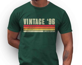 Men's Limited Edition 1996 30th Birthday T-Shirt Retro Shirt 30 Shirts Tee Man Unisex