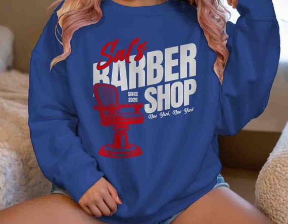 Men's Custom Barbershop Sweatshirt Personalized Barber Company Hair Chair Cut Shave Fades Vintage Logo Business Unisex For Crewneck