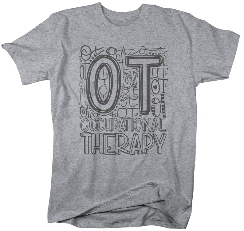Men's Occupational Therapy T Shirt OT Typography T Shirt Occupational Therapy Shirt Ot Gift Shirts Therapist T Shirt RN LPN T Shirt image 9