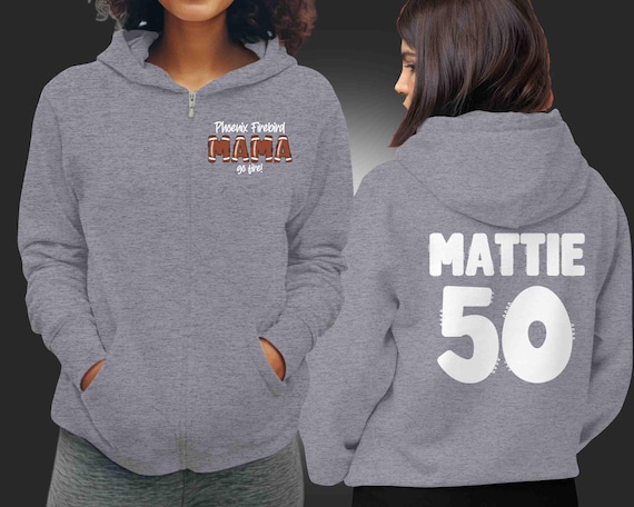 Unisex Personalized Football Zip Up Hoodie Custom Football Mom Jersey Sweatshirt Hooded Zipper Mama Team Pride Custom Name Fleece Gift Idea