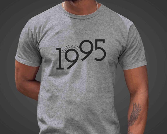 Men's 1995 Vintage Birthday Shirt 30th Birthday Gift T Shirt Thirty Years Bday Gift Unisex Minimal Tee 30 Bday Man For Men Women Soft Tee