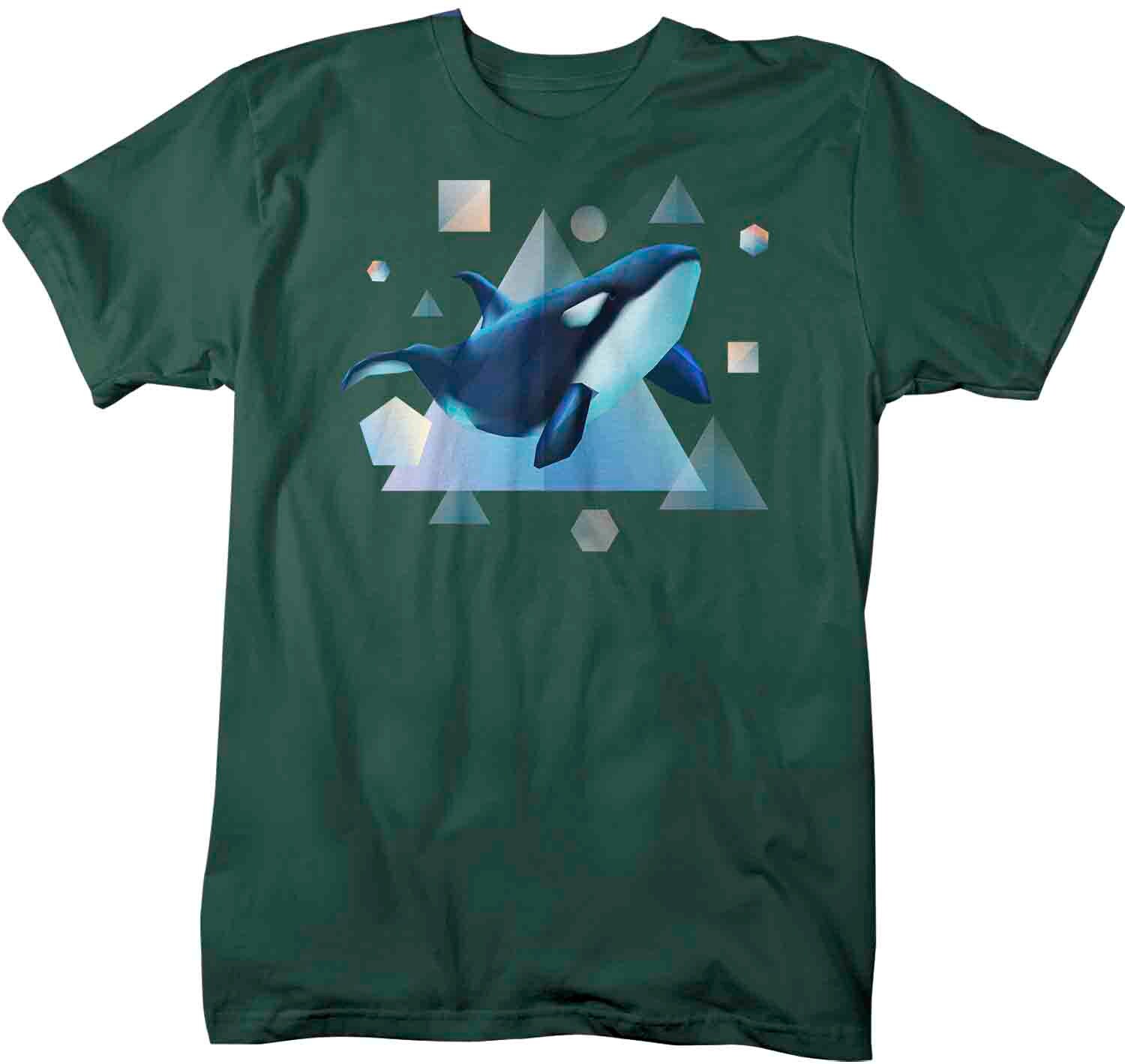 Men's Whale T Shirt Watercolor Killer Whale Shirts Hipster Etsy