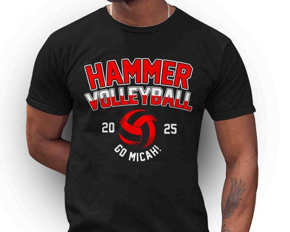 Personalized Volleyball T-Shirt: Custom Volley Jersey, Team Baller Tee