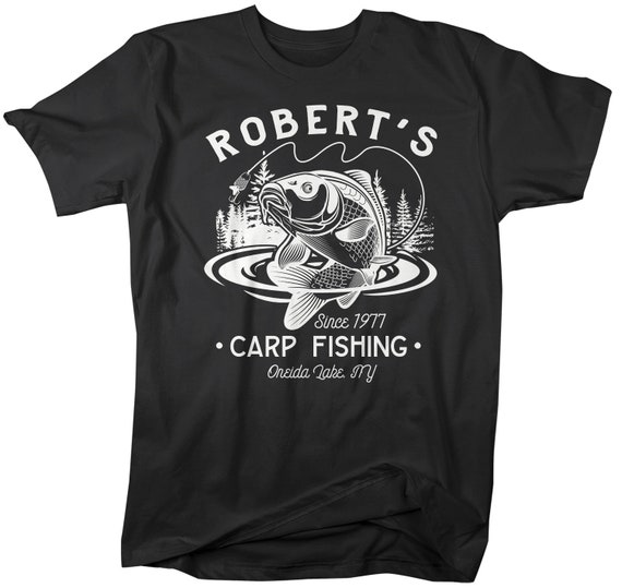 Men's Personalized Fishing T Shirt Carp Fishing Shirts Custom T Shirt Carp Fishing Shirt Vintage Tee