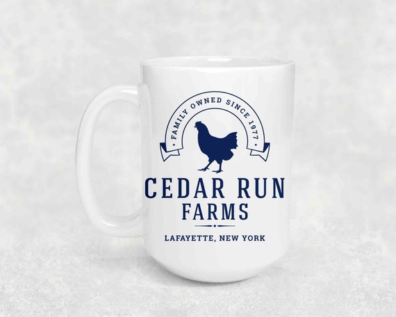 Personalized Farm Coffee Mug Chicken Farmer Gift Cup Personalized Farming Gift 15 oz. 20 oz. Custom Mug Hen Vintage Giant Mug