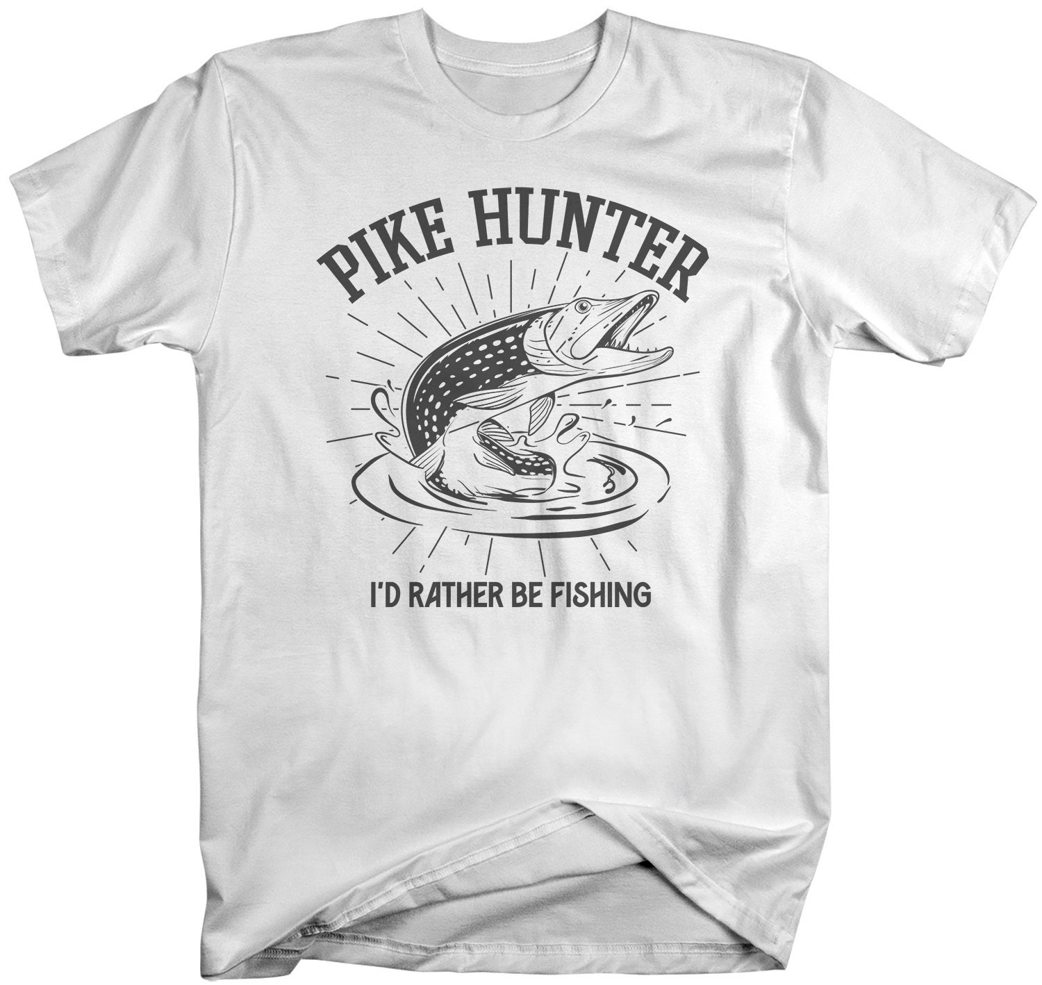 Men's Pike Hunter Fishing Shirt Pike Fishing TShirt Etsy