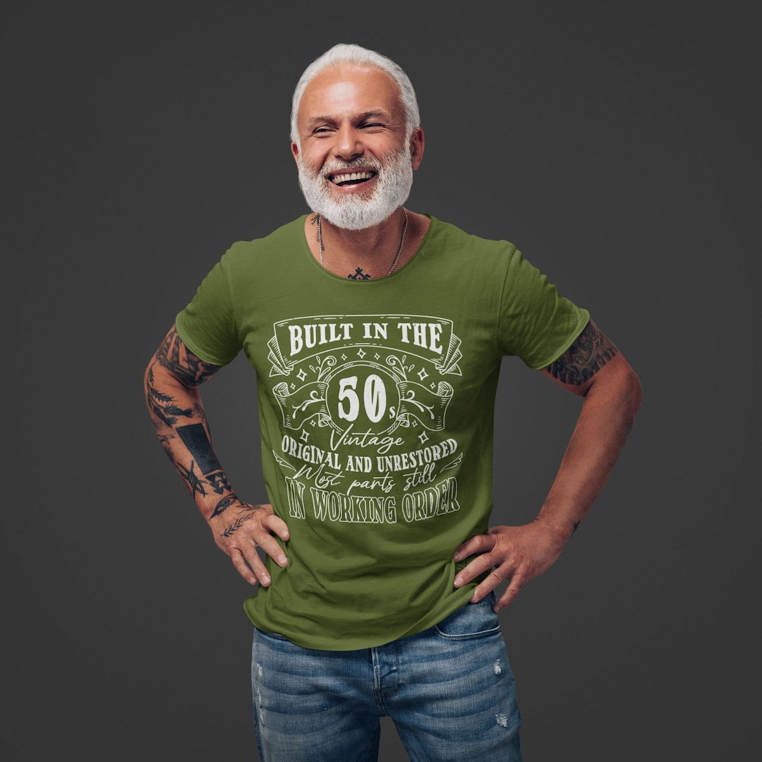 Men’s Vintage 50’s 1950’s Birthday T-shirt Seventy - Etsy