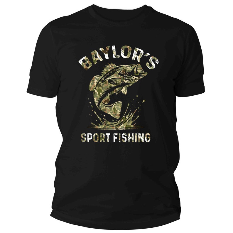Personalized Bass Fishing Shirt, Fishing Tshirt, Fisherman Gift, Custom ...