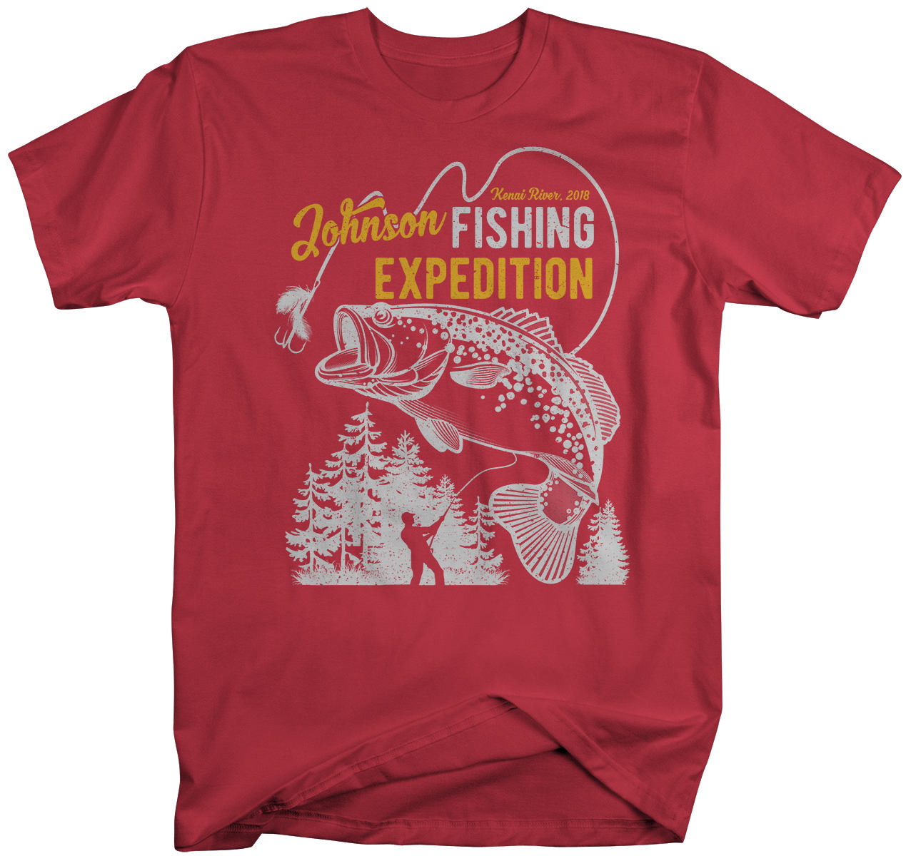 Personalized Fishing T-shirt Fisherman Trip Expedition Tee Shirt