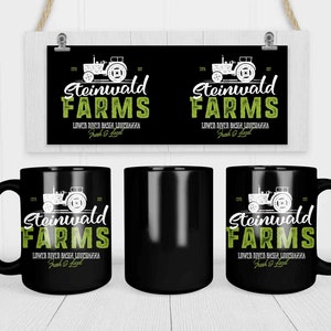 Personalized Farm Coffee Mug Vintage Farming Cup Personalized Farm Tractor Coffee Mugs Custom Farm Gift Farmer 15 oz. 20 oz. Jumbo image 3