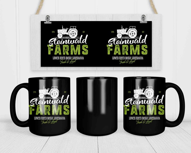 Personalized Farm Coffee Mug Vintage Farming Cup Personalized Farm Tractor Coffee Mugs Custom Farm Gift Farmer 15 oz. 20 oz. Jumbo image 3