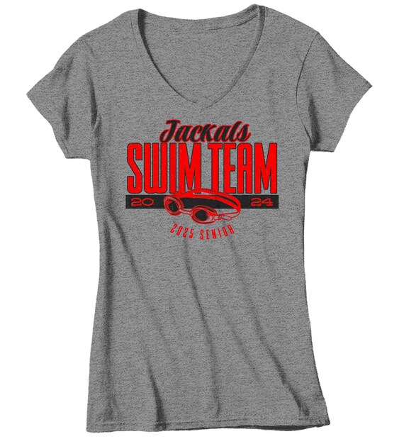 Women's Personalized Swim Team T Shirt Custom Swimming Dad Shirt Personalized Diver Diving Mom Swimmer Goggles Custom Ladies Gift Idea