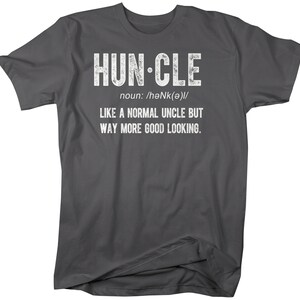 Men's Funny Uncle T-shirt Huncle Shirt Gift Ideas Uncles Fun Saying Tee ...
