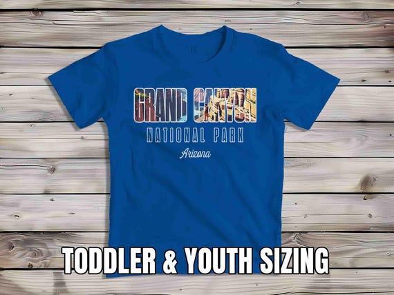 Kids Grand Canyon Shirt National Park Shirt Hiker T Shirt Gift Idea Him Since 1919 Typography Commemorative Youth Arizona AZ Tee Hiked