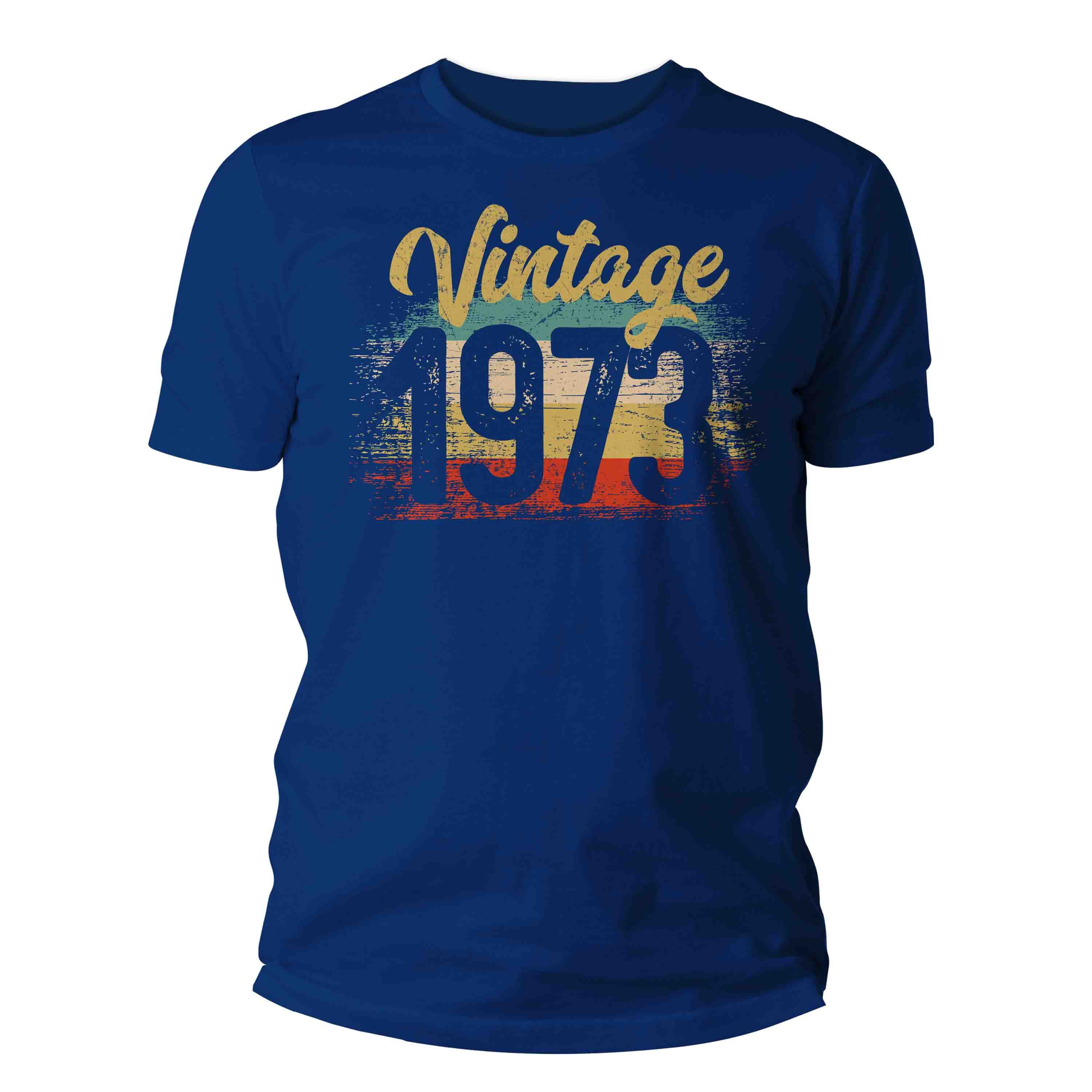 Discover Vintage 1973 Birthday T Shirt, 50th Birthday Shirt