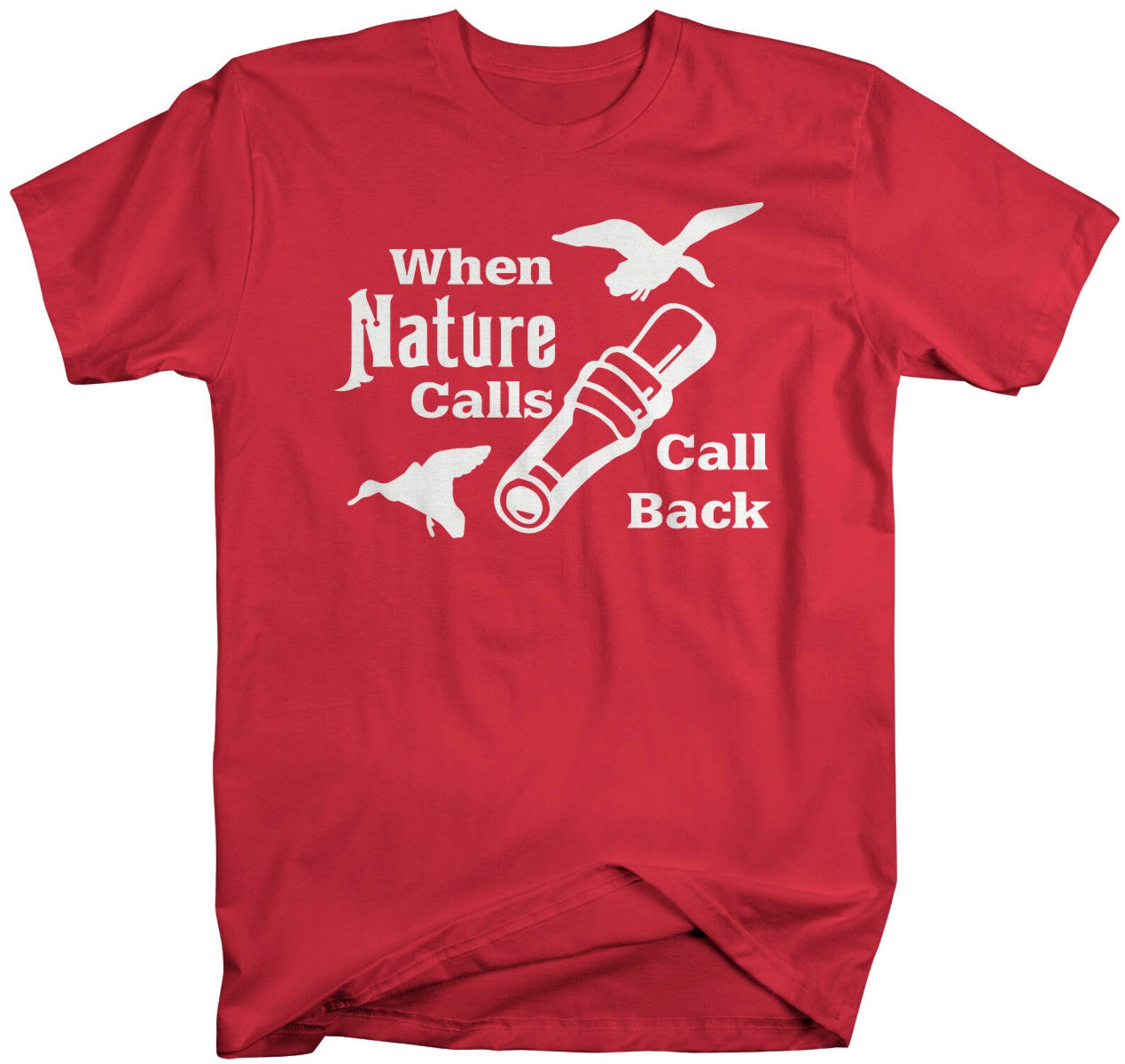 Men's Funny Hunting Shirt When Nature Calls Call Back Etsy