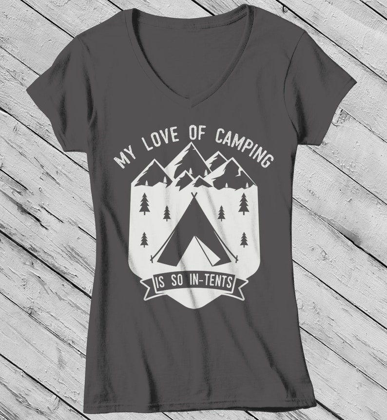 Women's Camping T Shirt Love Camping Shirts in Tents Shirt Etsy