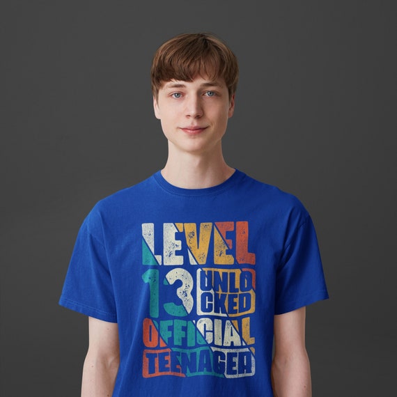 Official Teenager T-Shirt - Blue 13th Birthday Boy Gift Official Teenager T-Shirt - Blue 13th Birthday Boy Gift