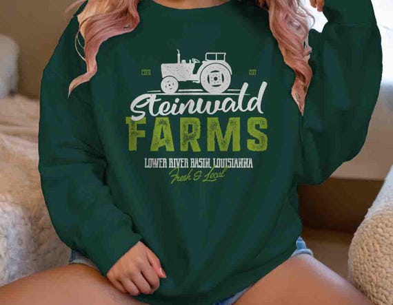 Men's Personalized Farm Sweatshirt Crewneck Pullover Vintage Farming Personalized Farmer Tractor Farming Garden Custom Farm Unisex Fleece