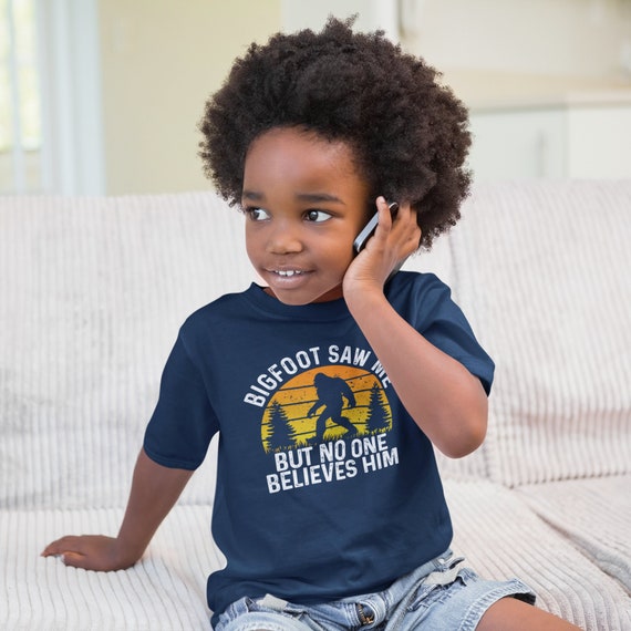Kids Bigfoot 6th Birthday T Shirt Kids Boys Funny Sasquatch Gift Kids Bigfoot 6th Birthday T Shirt Kids Boys Funny Sasquatch Gift