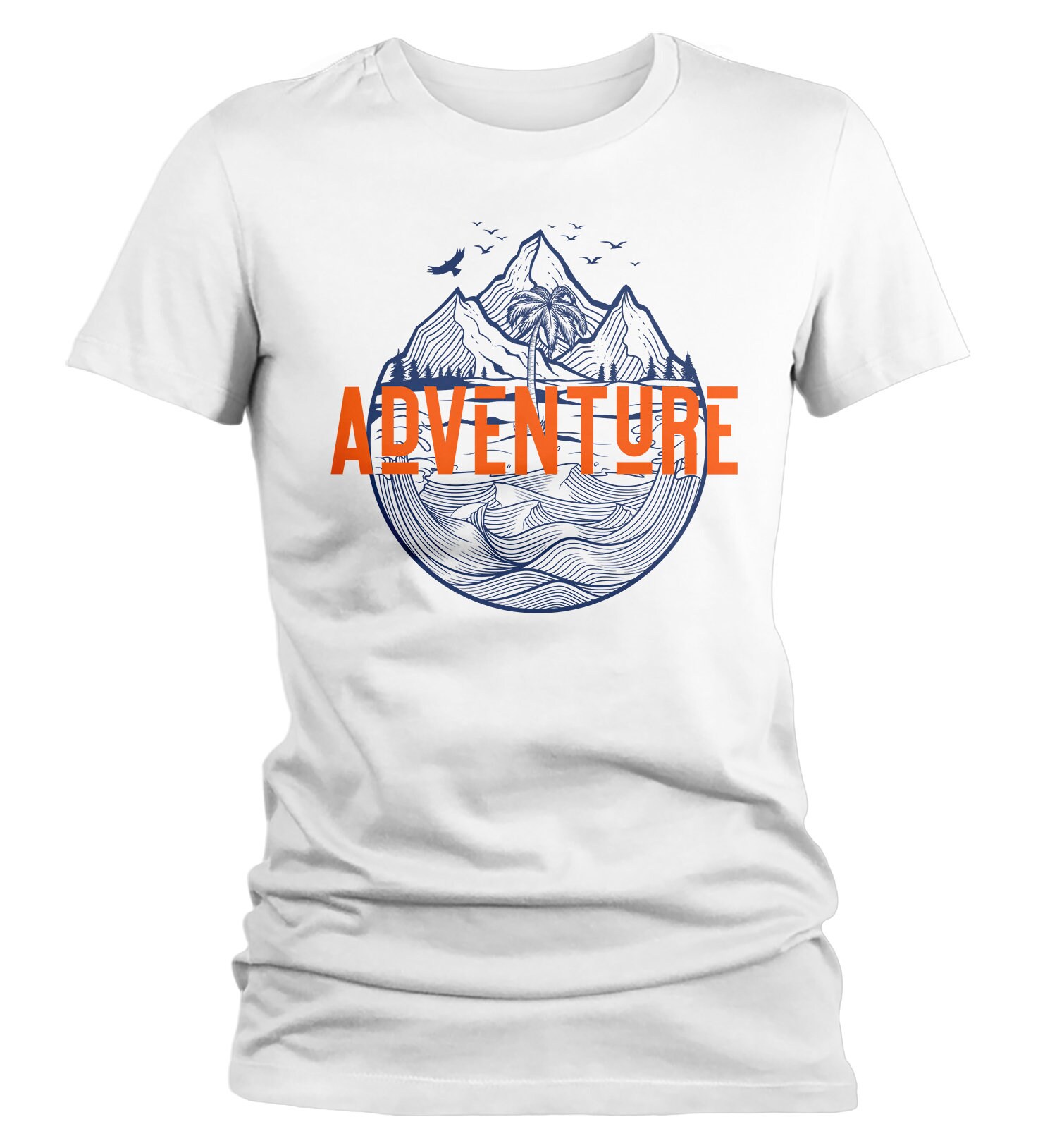 Women's Adventure T Shirt Beach Shirts Mountains Shirt | Etsy