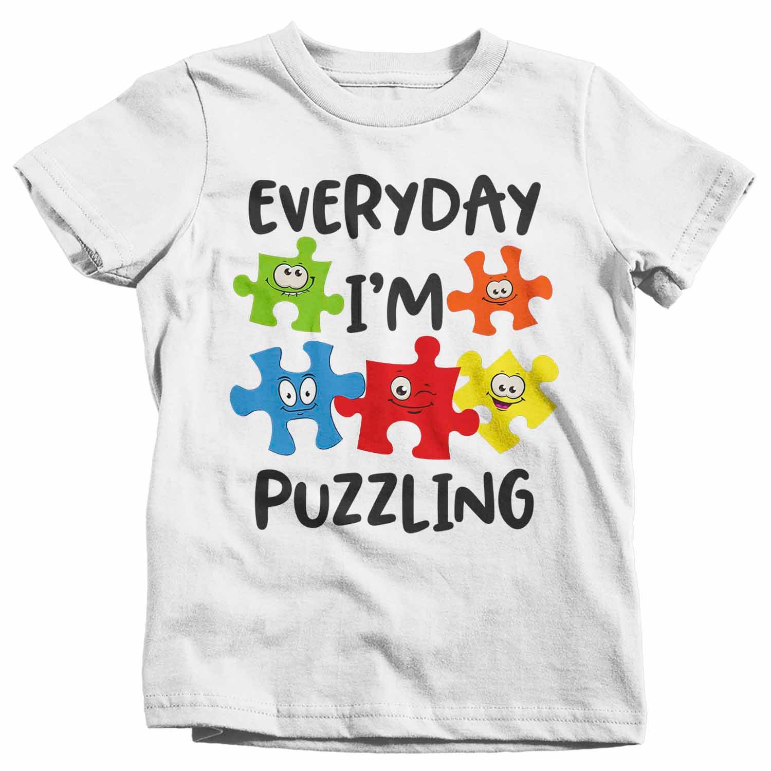 Doryti Everyday Im Puzzling Autism Awareness Funny Women Sweatshirt tee