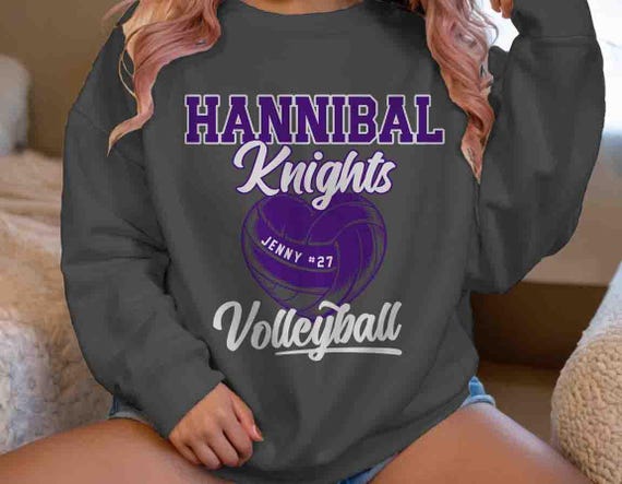 Personalized Volleyball Sweatshirt: Custom Jersey Crewneck, Team Baller Fleece