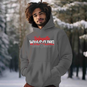 Personalized Wrestling Hoodie: Custom City Name, Wrestler Gift