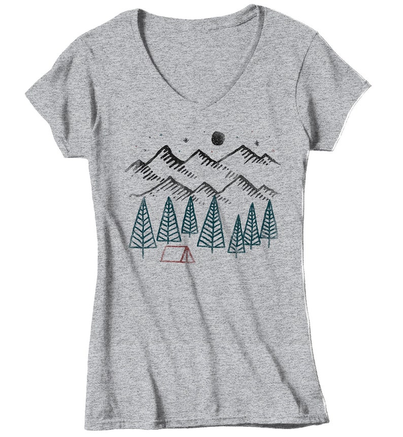 Women's Camping T Shirt Hipster Shirt Camp Shirts Camp Etsy
