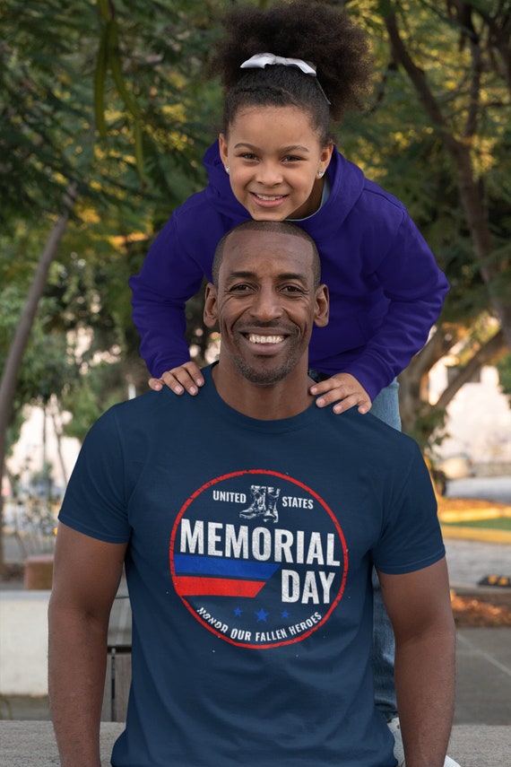 Men's Memorial Day T Shirt Honor Remember Fallen Heroes TShirts In Patriotic Troops Boots Tee Gift Idea Men Unisex