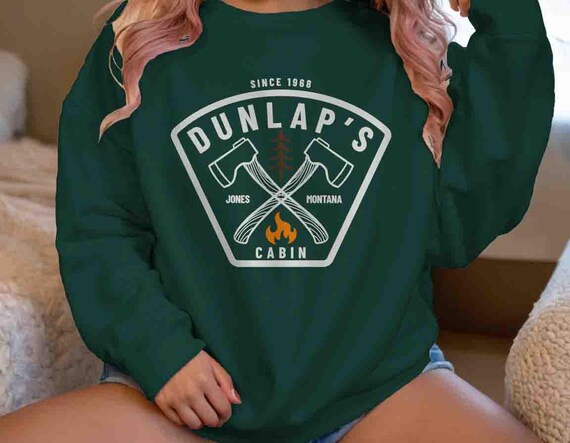 Men's Personalized Cabin Sweatshirt Custom Woodsman Woods Vintage Logger Crewneck Pullover Axe Ax Hunter Logo Camper Badge Rustic Gift Idea