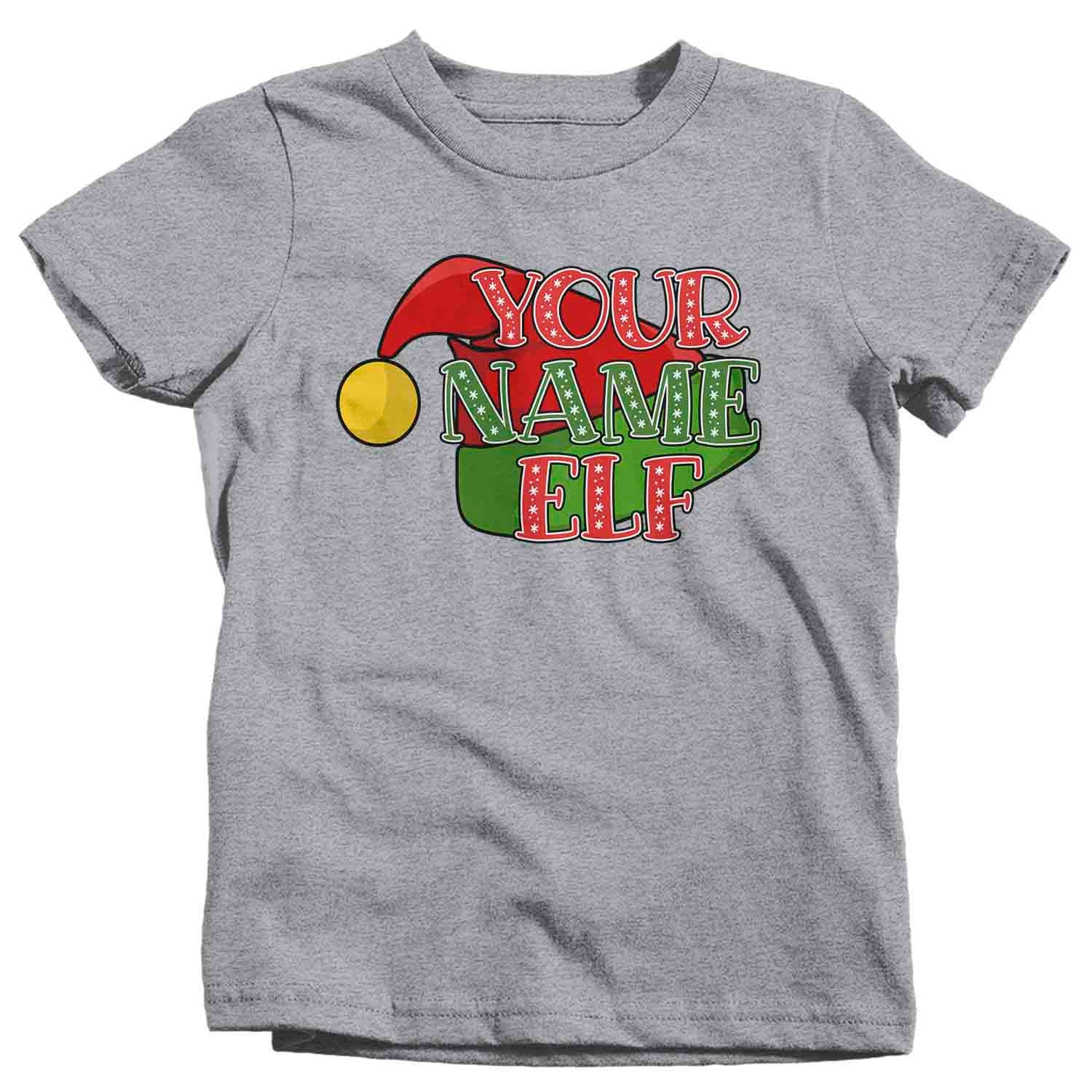 Kids Personalized Elf T Shirt Custom Elf Shirt Cute Christmas Etsy
