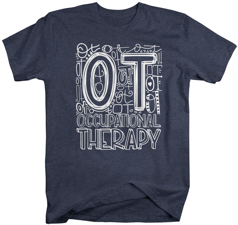 Men's Occupational Therapy T Shirt OT Typography T Shirt Occupational Therapy Shirt Ot Gift Shirts Therapist T Shirt RN LPN T Shirt image 6