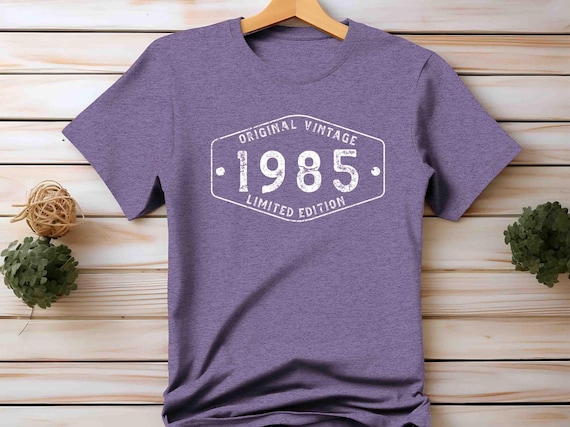Men's Vintage 1985 Birthday Shirt 40th Birthday Gift 40 T Shirt 1985 Unisex Limited Edition Tee Turning 40 Year Old Bday Man For Men Unisex