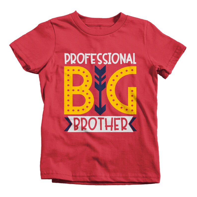 Boy's Professional Big Brother Tshirt Baby Announcement Etsy