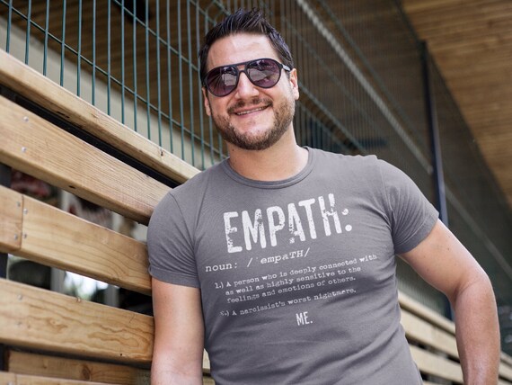 Men's Empath T-Shirt Definition Shirt Gift Ideas Superpower Childhood Trauma cPTSD Toxic Family Hipster Tee Men Unisex